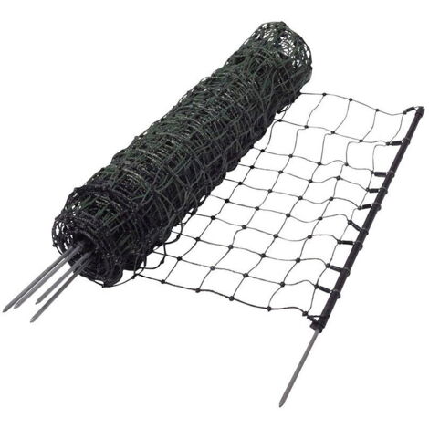 EuroNetz Gallagher rete per hobby verde 65 cm ad 1 punta e lunghezza 15 m