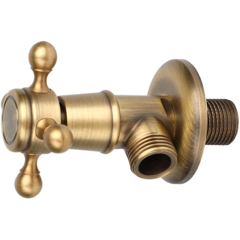 Europäische Badarmaturen, dreieckiger Messinghahn, antiker Eckhahn - Europäische Badarmaturen, dreieckiger Messinghahn, antiker Eckhahn