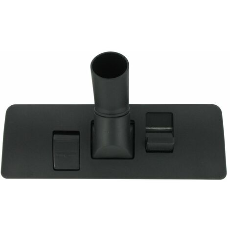 Europart - Bocchetta universale in plastica per pavimenti con doppio pedale, 35 x 270 mm, colore: Nero