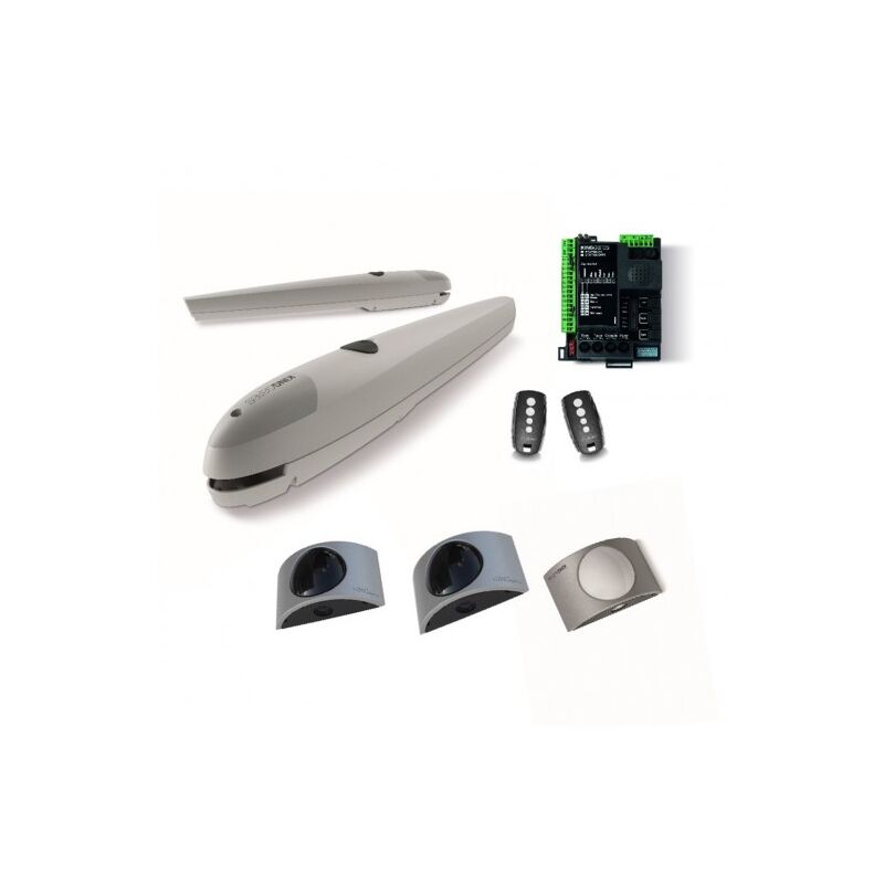 Kit Motorisation Portail Automatisme ea couper 24 - 24 v, Avec Accessoires novo, Maxi 250 kg 2 m par battant, Course 360 mm, 80 w