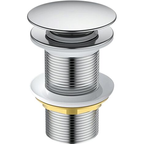 European Brass Drain, Functional Brass Drain, Easy to Install and Use, Stylish Basin Plug, 62mm, Suitable for Wash Basin, Stylish Bathroom Accessories, Large