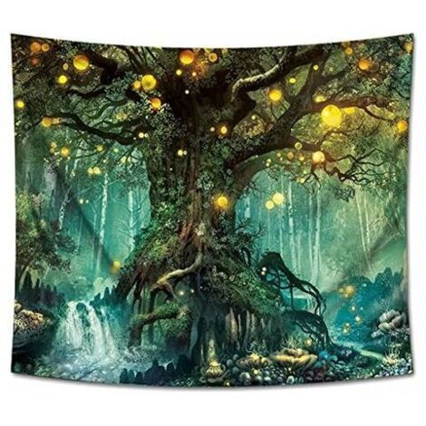 Européen Floral 3D Tenture murale Tapisserie Creative Forêt Réaliste 3D Tapisserie Home Decor Arbre Imprimer Wall Art Tapisserie