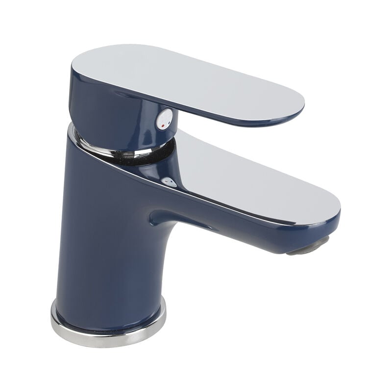 Eurosanit - Mitigeur de lavabo kevon Chromé / Bleu