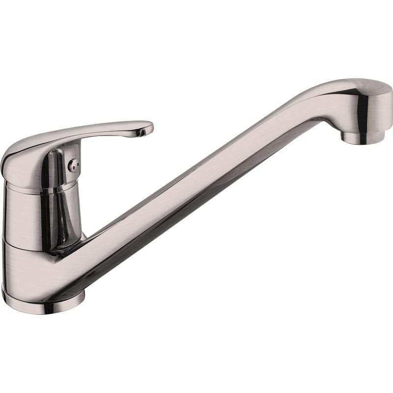 Mitigeur d'évier bas fango chromé Eurosanit Inox Brossé