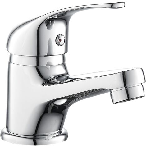 Eurosanit – Mitigeur lavabo chromé – Corps laiton – Hauteur totale 108mm – Hauteur sous bec 47mm – Bec fixe pour confort d'utilisation