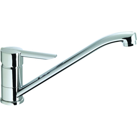 Eurosanit – Mitigeur thermostatique de baignoire – Corps en laiton – Poignée métallique – Bec bas mobile – Aérateur mousseur M24x100 anti-calcaire