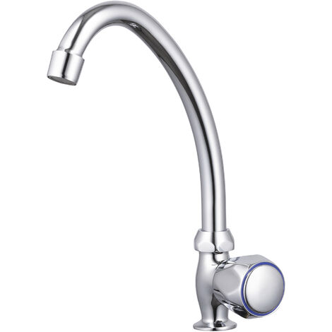 Eurosanit – Robinet de lave-mains BOURGET chromé – Corps laiton – Bec haut mobile – Aérateur mousseur F22x100 – Têtes céramiques 1/4 tour