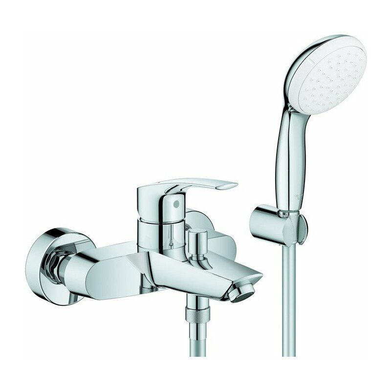 

Grohe - EUROSMART Grifo de bañera monomando con juego de ducha cromado