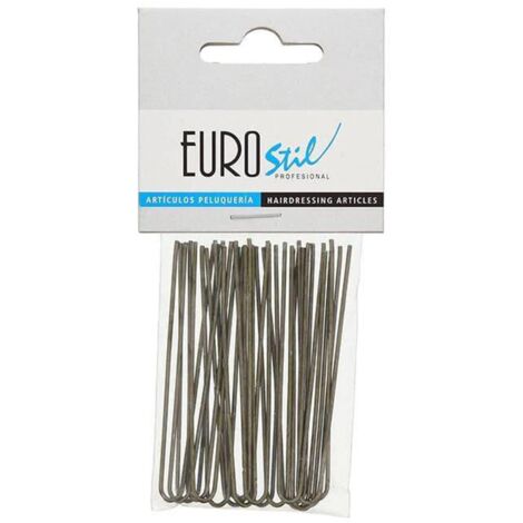 EUROSTIL CABELLO HORQUILLAS PARA MOÑO 65MM BRONCE 20UN