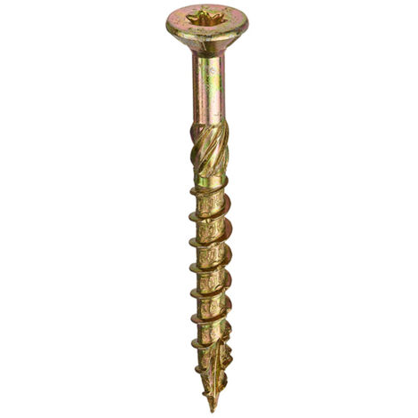 Eurotec Twistec Woodscrews Csk Head Tx40 Zyp Ce - 8.0 x 80mm - Box of 50