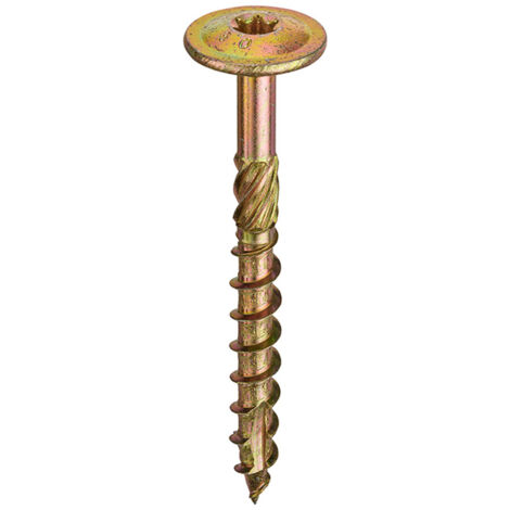 Eurotec Twistec Woodscrews Flange Head TX40 ZYP CE 8.0 x 300mm - Box of 50