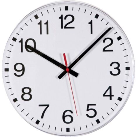 EUROTIME 55000 Radiocontrollato Orologio da parete 30 cm Bianco
