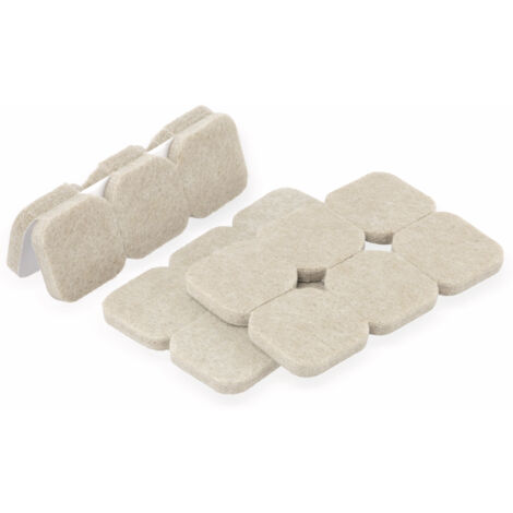 EUROTOOLS Filzgleiter 339-NBFR, 28x28 mm, 18 Stück