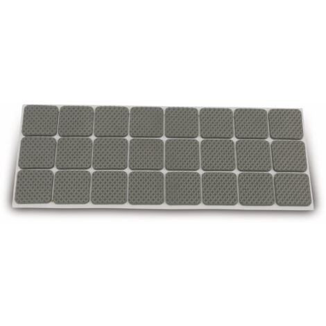EUROTOOLS Möbelgleiter 343-NBFR, EVA, 28x28 mm, 24 Stück