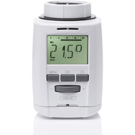 Eurotronic 700012 Sparmatic Comet, regolatore a risparmio energetico (facilmente programmabile, economico, termostato elettronico per radiatori, protezione anticalcare e antigelo)