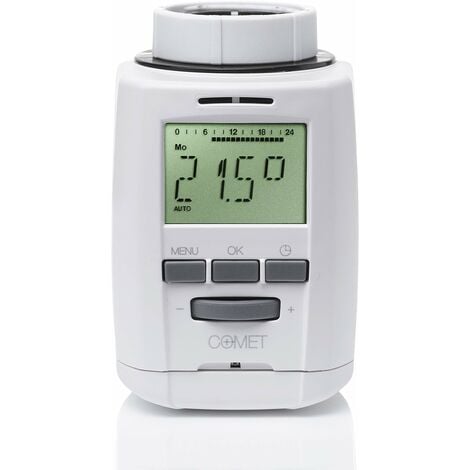 AUTRES Eurotronic 700012 Sparmatic Comet, regolatore a risparmio energetico (facilmente programmabile, economico, termostato elettronico per radiatori, protezione anticalcare e antigelo)