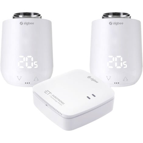 Eurotronic 700241 Comet Zigbee Starterset 2+ Gateway Heizkörperthermostat-Set elektronisch