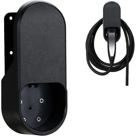 EV Charger Cable Wall Connector, EV Cable Holder Electric Car Organizer, Wall Charger Holder for Wall Charging Cable, Suitable for Most European Standard EV