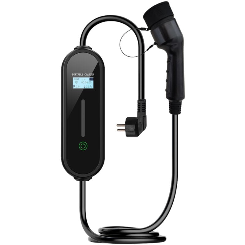 Ev Chargeur 12M 3.6KW-1.5KW 16A13A10A8A Type 2 station de Charge Voiture Electrique Portable Courant Commutable Voiture hybride Chargeur Rapide