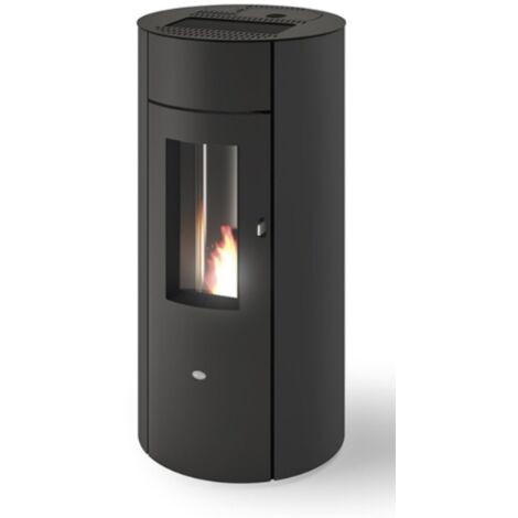 Eva Calòr Estufa De Pellet Hermética De Convección Natural TRINITY 901691100 Acabado Negro