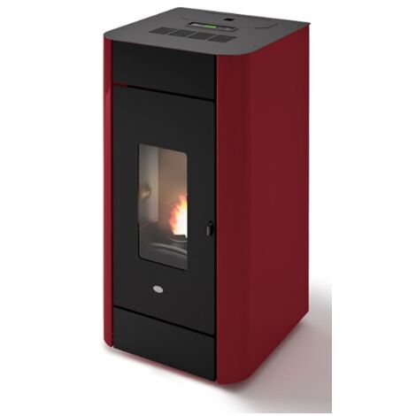 Eva Calòr Termoestufa De Pellet Ventilada FRIDA 13 901670600 Acabado Rojo