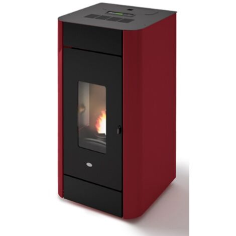 Eva Calòr Termoestufa De Pellet Ventilada FRIDA 13 901670600 Acabado Rojo