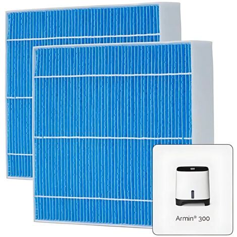 Evaporation Meaco Armin® Evaporation Pads 300ml, pour humidificateur, haute performance, antimicrobien, sans calcaire, convient à l'eau dure, 2 pcs.