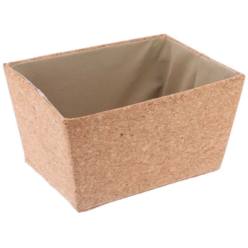 Tendance - Evase cestino rettangolare in sughero 21x16x11 cm - naturale