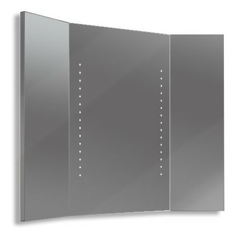 Eve - specchio 3 ante con punti luce led