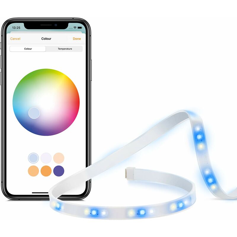 Image of Light Strip - Striscia led intelligente con tecnologia Apple HomeKit, bianco e colori a spettro completo, 1800 lumen, non richiede hub, Illuminazione