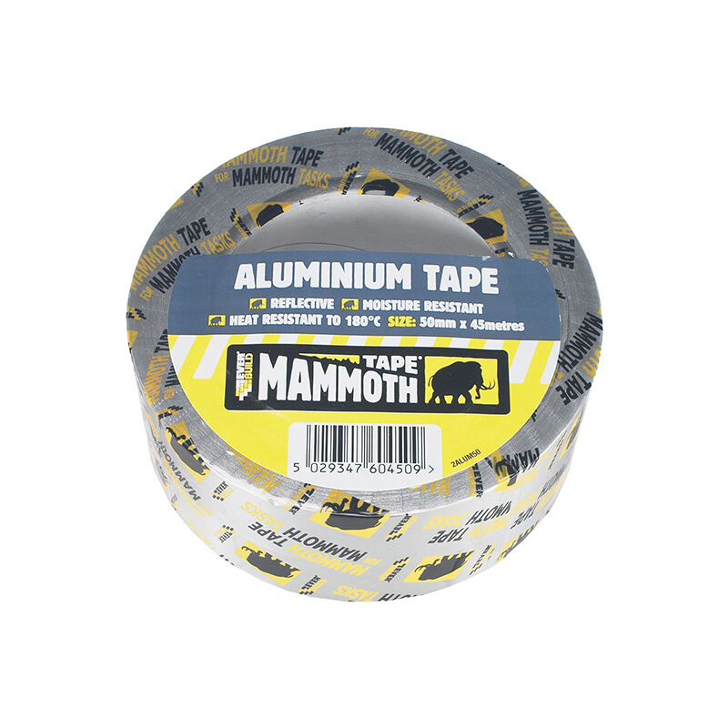 2ALUM50 Aluminium Tape 50mm x 45m EVB2ALUM50 - Everbuild