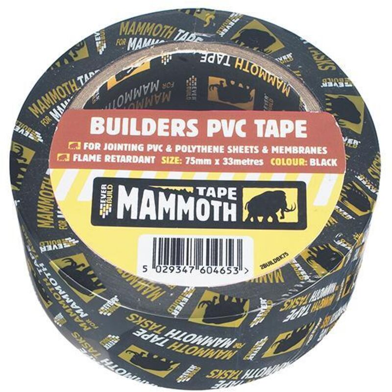 Image of Everbuild - 2BUILDBK75 Builder's pvc Tape&hellip;