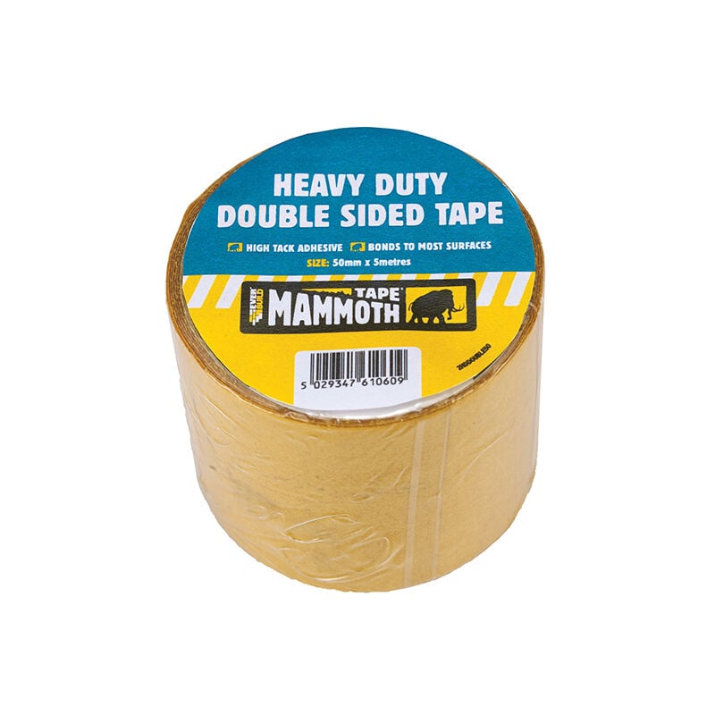 2HDDOUBLE50 Heavy-Duty Double-Sided Tape 50mm x 5m EVB2HDDST50 - Everbuild