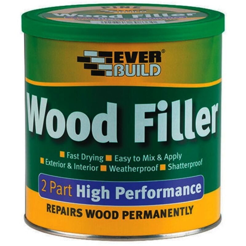 Everbuild - 2 Part High Performance Wood Filler 1.4kg - Mahogany