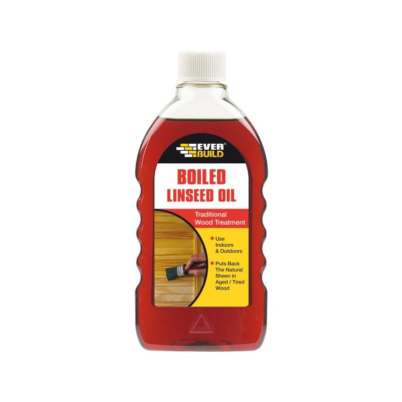 Boiled Linseed Oil Traditional Wood Treatment 500 ml - Everbuild