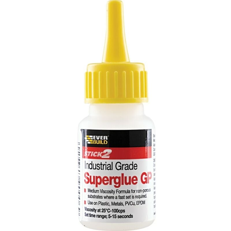 Industrial Superglue gp 2 0GM - Transparent - Everbuild