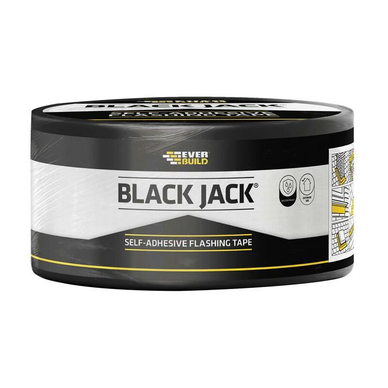 Everbuild Sika Black Jack® Flashing Tape, Trade 225mm x 10m EVBFLAS225