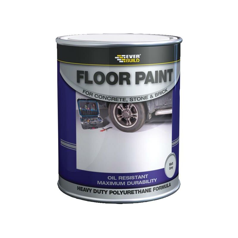 Everbuild - floorgynew Floor Paint Grey 5 litre evbfloorgr