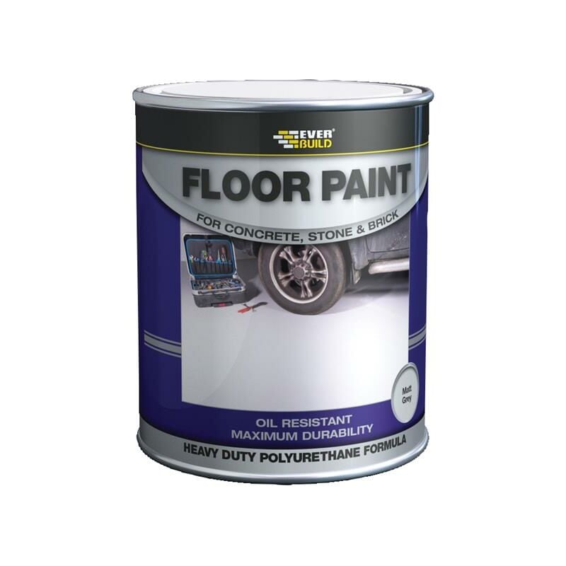 Everbuild - floorrdnew Floor Paint Red 5 litre evbfloorred