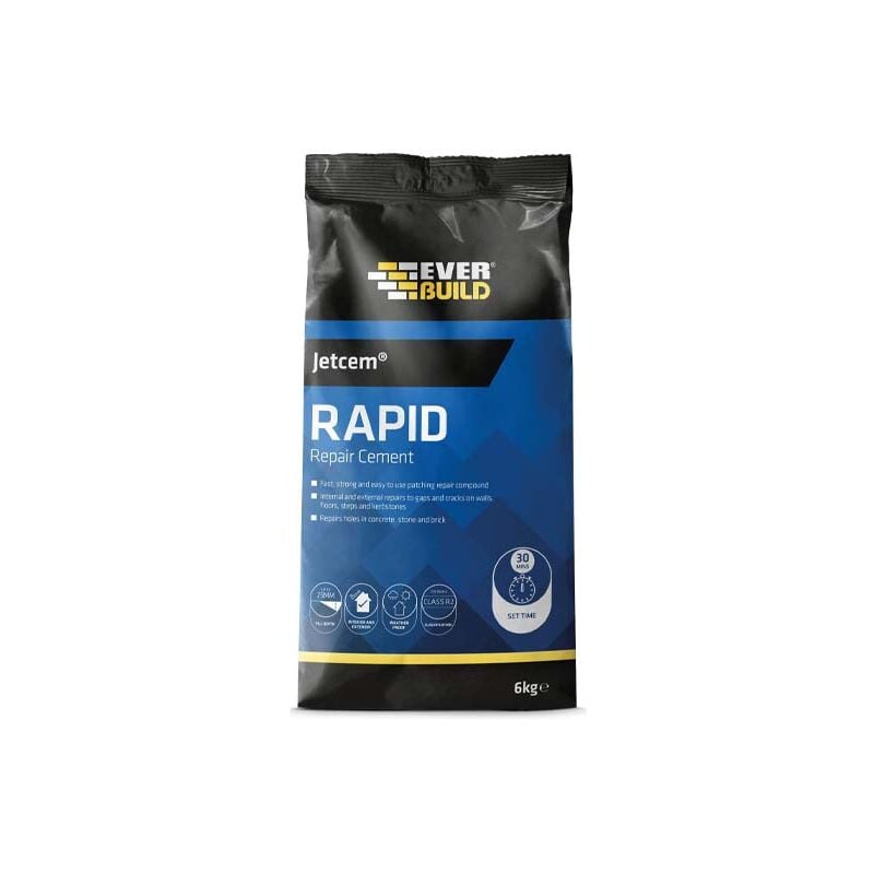 6kg Jetcem Premix Sand Rapid Set Cement JETCEM6 Fast repair mortar - Everbuild