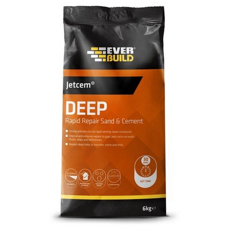 Everbuild - Jetcem Premix Sand & Cement Deep Rapid Repair 2kg