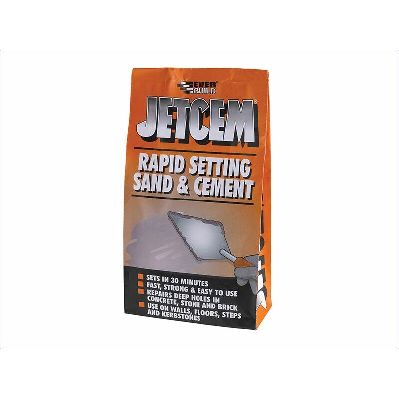 2KG jetcem deep Rapid Repair Premix Sand & Cement JETMIX2 - Everbuild