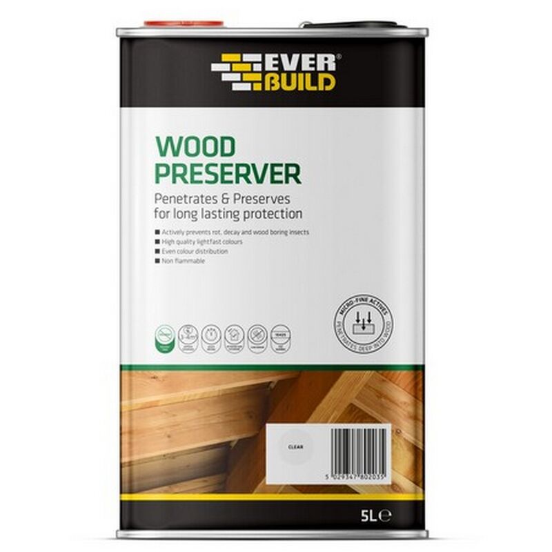 Everbuild - Golden Chestnut Wood Preserver 5L