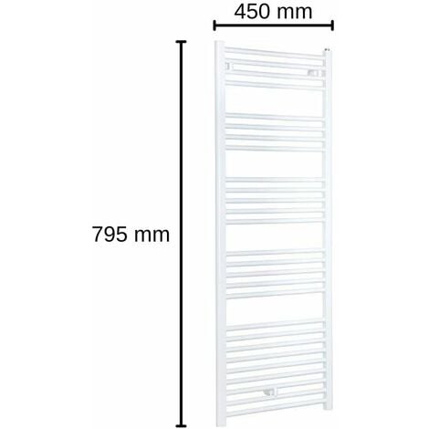 EVENES® Evenes Bad- und Handtuch-Heizkörper gerade Typ Jessica 795X450 mm weiß Heizkörper