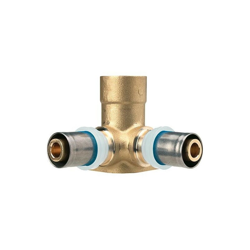 Evenes raccord a sertir pour multicouche, coude double court 16x2mm-1/2' - 16x2mm,contour th