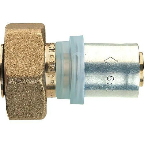 EVENES raccord a sertir pour multicouche, raccord a vis a presser, cone euro, 20x2mm-3/4"