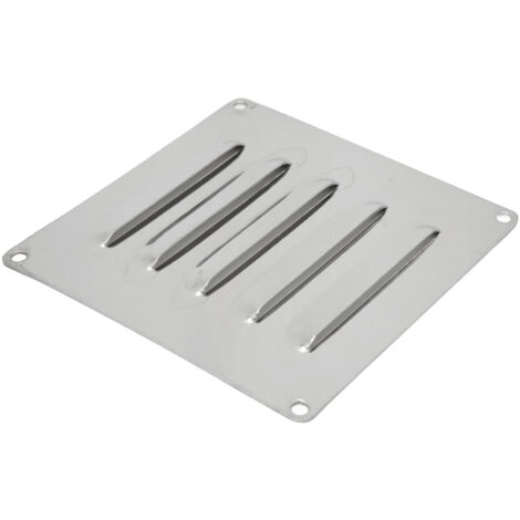 Évent de Pont Marine 12x12cm en Inox, Grille de Ventilation Anticorrosion pour Bateau