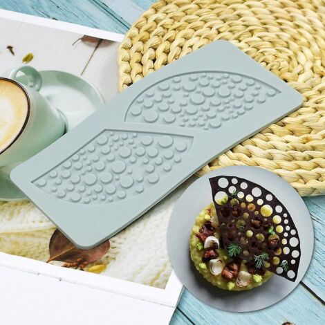 eventail Lacet Coussin D'humeur Plat Cratif Plaque Chocolat Mince Croustillant Cuisson Impression Moules En Silicone