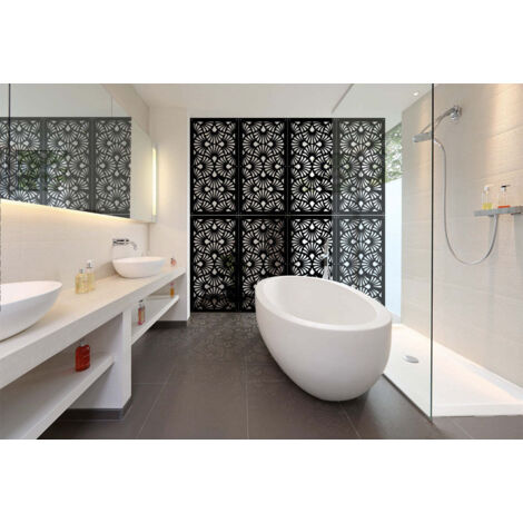 EVENTAILS - Pannello in PVC traforato - Parasole - Colore: nero - Misura: 50x150 cm