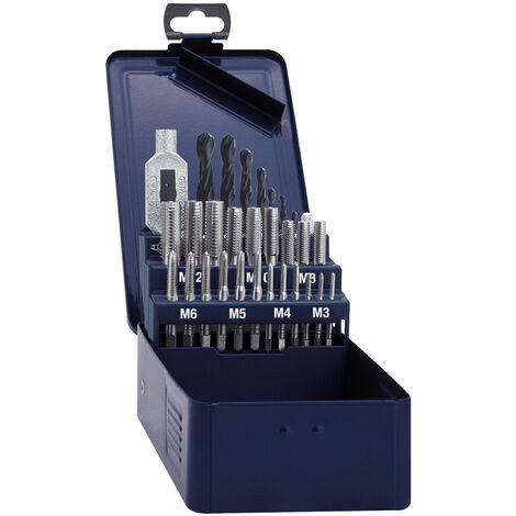 Eventus by Exact 10703 MA 5 Handgewindebohrer-Set 15teilig  metrisch   Rechtsschneidend DIN 352 HSS